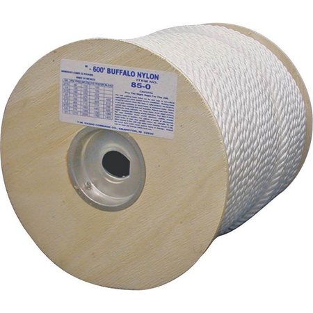 TW EVANS CORDAGE Rope Nylon Twist 1/2X300 Ft 85-074